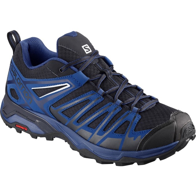 Chaussures De Randonnée Salomon Homme Bleu / Noir - Salomon X ULTRA 3 PRIME - France (5830-XHALC)